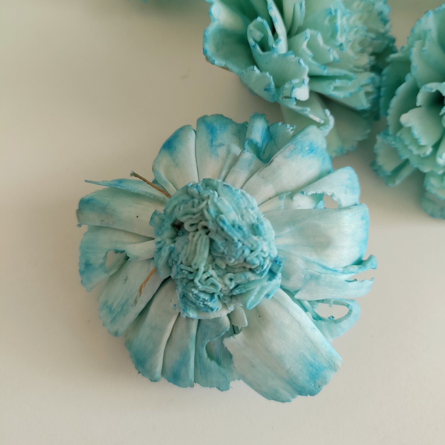 Blue Carnation Flowers (Wire Stem included)